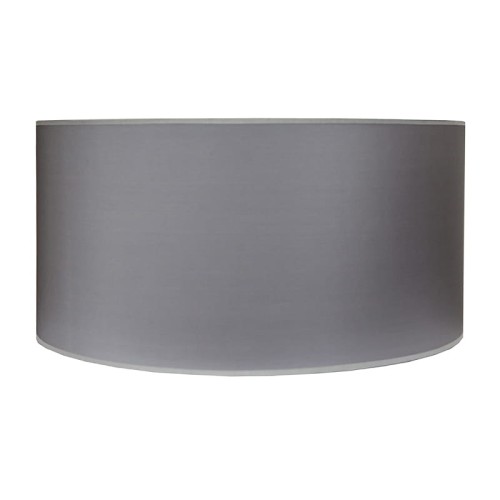 Abażur Royal w kolorze szarym, o wymiarach 50x25 cm, w kształcie cylindrycznym. Gładka, matowa powierzchnia bez widocznych zdobień, umieszczony na jednolitym tle. Idealny do lamp stojących lub wiszących.