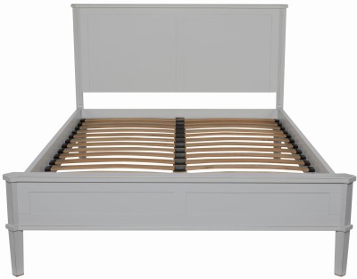 Łóżko Drewniane Henshaw Laura Ashley King Jasnoszare 214x163,5x110cm 2