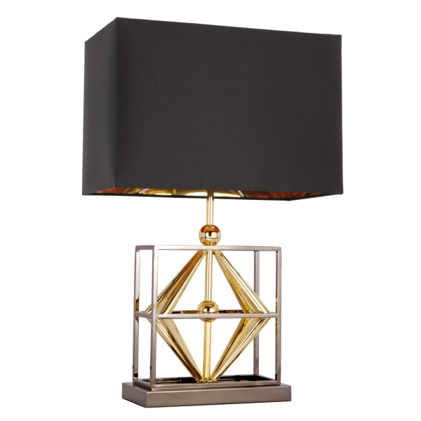 Lampa Stołowa Stellare Złoto, Czarny 41x22x64cm
