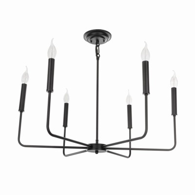 Lampa Sufitowa w Stylu Modern Farmhouse Jelly Czarna Śr. 65cm 4