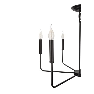 Lampa Sufitowa w Stylu Modern Farmhouse Jelly Czarna Śr. 65cm 6