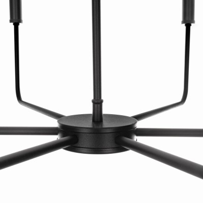Lampa Sufitowa w Stylu Modern Farmhouse Jelly Czarna Śr. 65cm 7