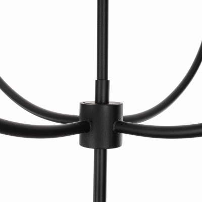 Lampa Sufitowa w Stylu Modern Farmhouse Derby Czarna Śr. 60cm 5