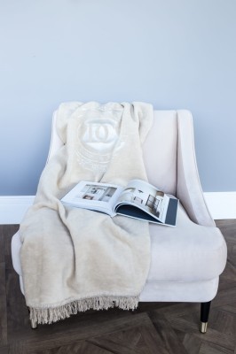 Personalizowany Koc Zielony z Haftem Monogram 150x200cm 7