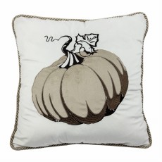 Poduszka Haftowana Dekoracyjna Dynia Pumpkin - Różne Kolory Tkanin