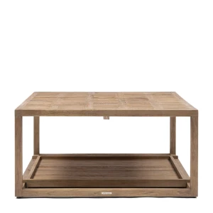 Kwadratowy Debowy Stolik Kawowy Fraser Island Riviera Maison 90x90x45cm