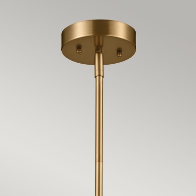 Lampa Wisząca Ancona Czarne Mosiądz 3