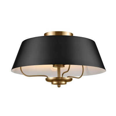Lampa Wisząca Ancona Czarne Mosiądz 7