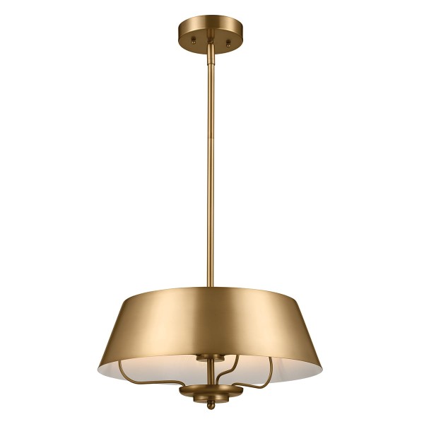 Lampa Wisząca Ancona 2 Szczotkowany Naturalny Mosiądz