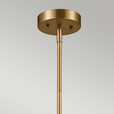 Lampa Wisząca Ancona 2 Szczotkowany Naturalny Mosiądz 3