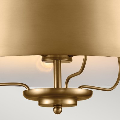 Lampa Wisząca Ancona 2 Szczotkowany Naturalny Mosiądz 5