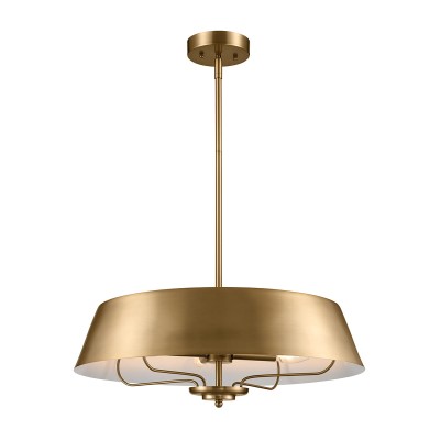 Lampa Wisząca Ancona 4 Szczotkowany Naturalny Mosiądz 2