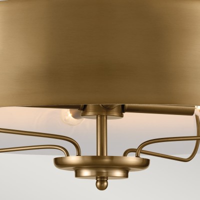Lampa Wisząca Ancona 4 Szczotkowany Naturalny Mosiądz 6