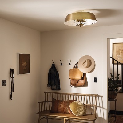 Lampa Wisząca Ancona 4 Szczotkowany Naturalny Mosiądz 9