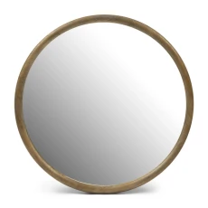 Okrągłe Lustro w Ramie Drewnianej Isola Riviera Maison Śr. 120cm