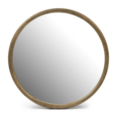Okrągłe Lustro w Ramie Drewnianej Isola Riviera Maison Śr. 120cm 2