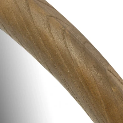 Okrągłe Lustro w Ramie Drewnianej Isola Riviera Maison Śr. 120cm 4