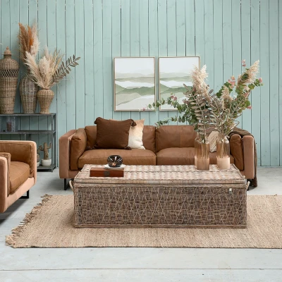 Rattanowy Kufer Nusa Dua M Riviera Maison 94x42x45cm 7