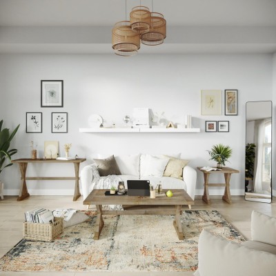Stolik Kawowy Modern Farmhouse Avola 127x71x47cm 7