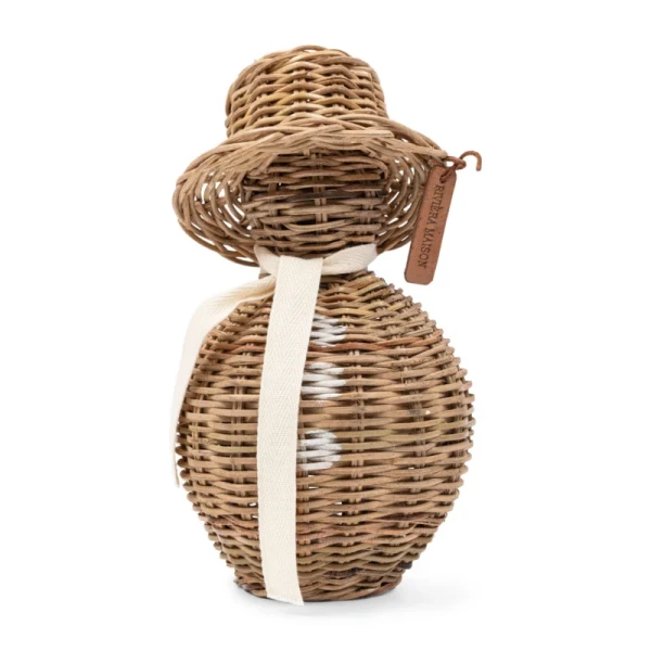 Dekoracja Rattanowy Bałwanek Snowman Riviera Maison Wys. 27cm