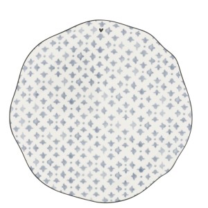 Talerz Śniadaniowy Iris Blue Print Bastion Collection
