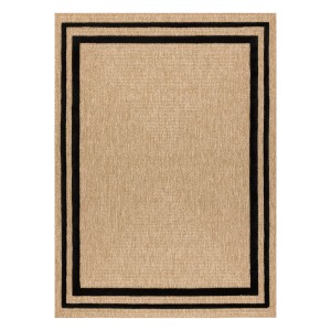 Dywan Sizal Frame Czarno-Beżowy- Różne Rozmiary