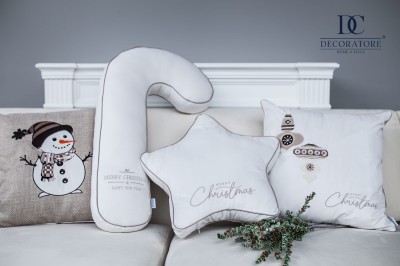 Poduszka Haftowana Dekoracyjna Laska Cukrowa 3D Wys. 70cm - Różne Kolory Tkanin 4