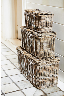 Zestaw Trzech Koszy Rattanowych RM Classic Riviera Maison 3