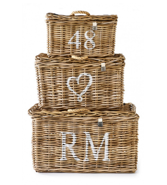 Zestaw Trzech Koszy Rattanowych RM Classic Riviera Maison