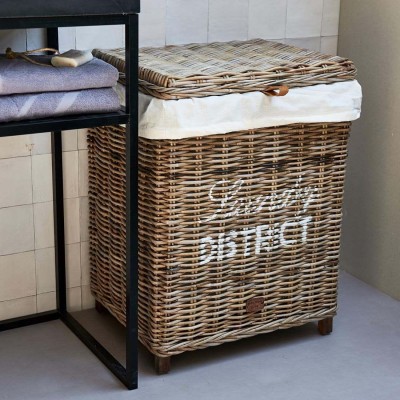 Rattanowy Kosz na Pranie Rustic Rattan Laundry District Riviera Maison 3