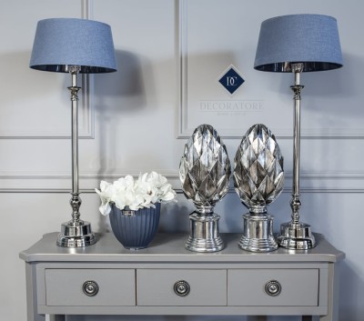 Abażur Riviera Denim Niebieski 45x35x23cm 4