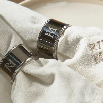 Obrączka Ring na Serwetki RM Monogram Riviera Maison 3