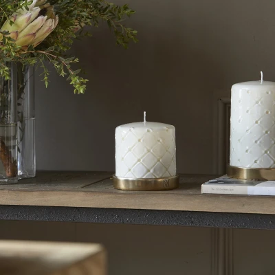 Świeca Biała RM Pillar Wys. 10cm Riviera Maison 3