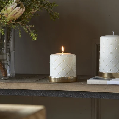 Świeca Biała RM Pillar Wys. 10cm Riviera Maison 4