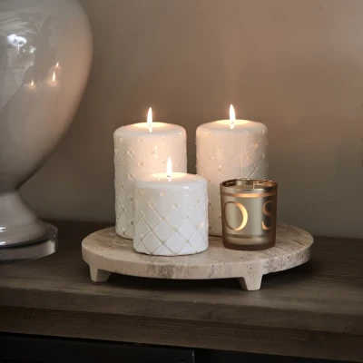 Świeca Biała RM Pillar Wys. 10cm Riviera Maison 5