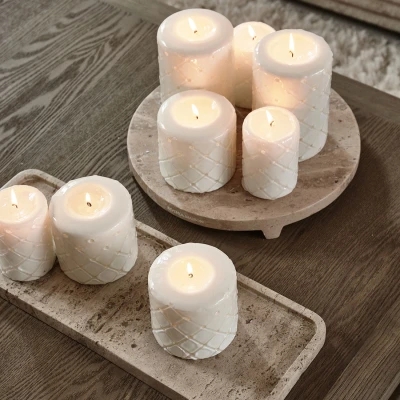 Świeca Biała RM Pillar Wys. 10cm Riviera Maison 6