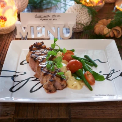 Talerz Buon Appetito 26x26cm Riviera Maison 4