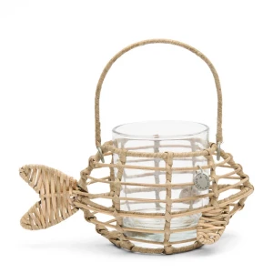 Lampion Rustic Rattan Classic Fish Votive Riviera Maison
