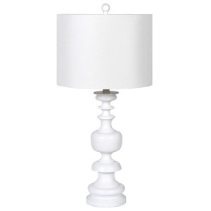 Lampa Stołowa Turned Biała Wys. 74cm