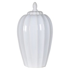 Waza Amfora Ceramiczna Ribi Biała Wys. 37cm