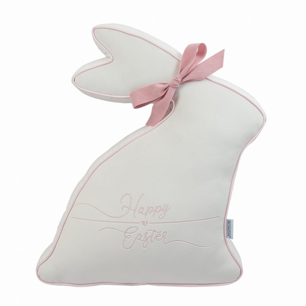 Poduszka 3D Zajączek M z Kokardą Wys. 45cm - różne kolory 