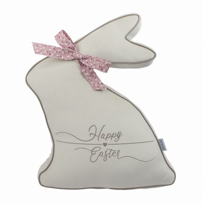 Poduszka 3D Zajączek M z Kokardą Wys. 45cm - różne kolory  2