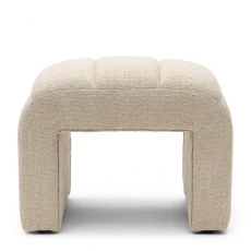 Puf Brera Boucle Natural Grey Riviera Maison