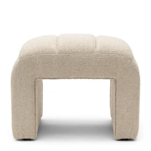 Puf Brera Boucle Natural Grey Riviera Maison