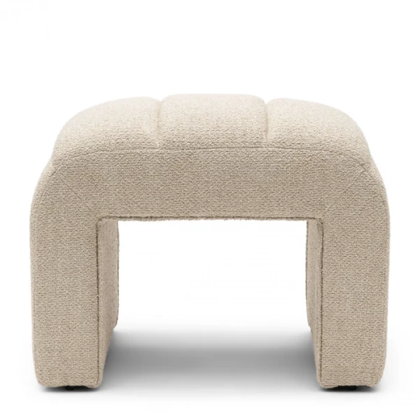 Puf Brera Boucle Natural Grey Riviera Maison