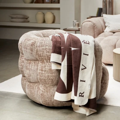 Fotel Obrotowy Arosa Taupe Riviera Maison 6