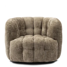 Fotel Obrotowy Arosa Taupe Riviera Maison