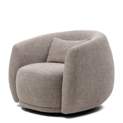 Fotel Obrotowy Leonardo Taupe Riviera Maison 4