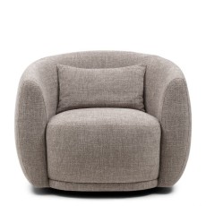 Fotel Obrotowy Leonardo Taupe Riviera Maison