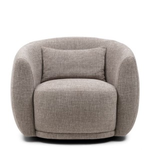 Fotel Obrotowy Leonardo Taupe Riviera Maison